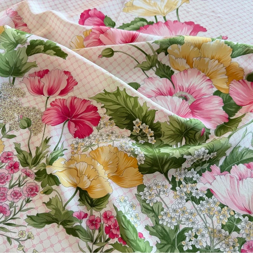 Christian Dior Floral Silk Scarf